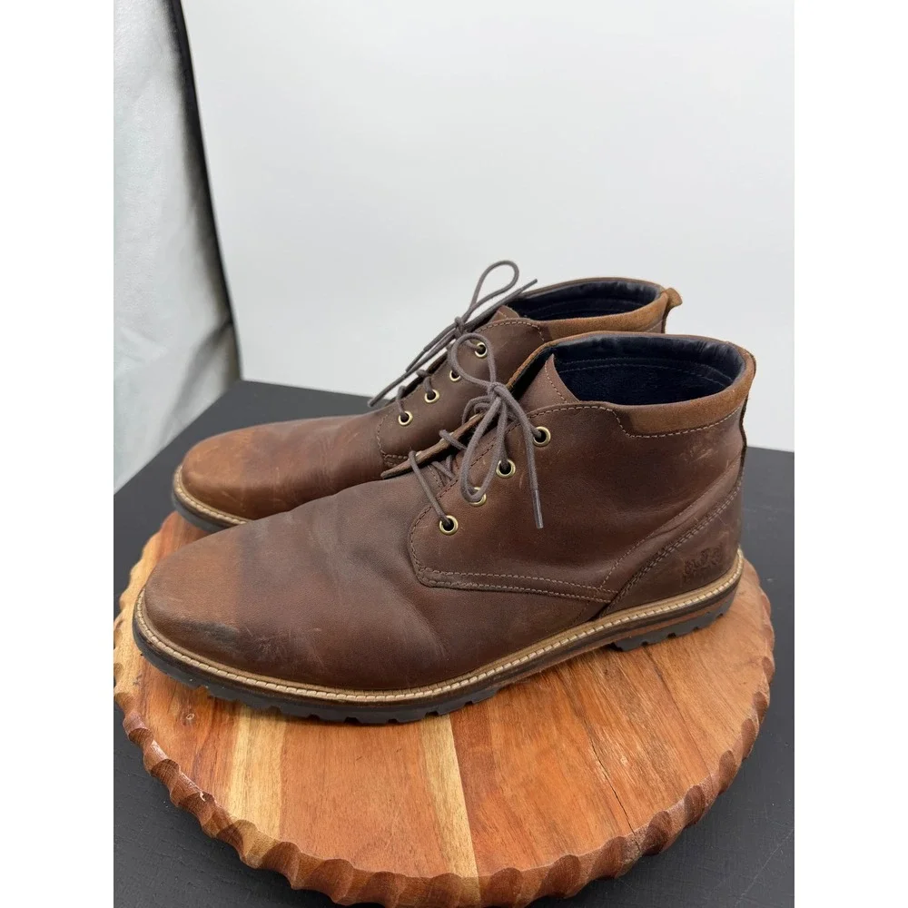 Cole Haan Ripley Grand Chukka Boots Mens 9.5 Brown Leather Lug Sole C28335